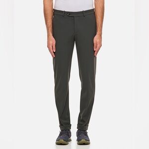 Roberto Ricci Design Mens Dark Olive Green Chino Trouser Pants, Men’s 46
